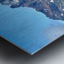 Glacier in Skaftafell Iceland with clear sky and road view Metal print