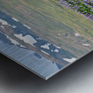 Ingjaldsoll church stands in a field of flowers in Iceland Metal print