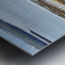 Church stands in western fjords of Iceland near the sea Metal print