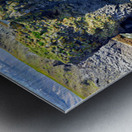 Exploring arnarstapi cliff in Iceland by the ocean Metal print