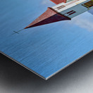 Visit to Hellnar Church in Iceland on a sunny day Metal print