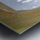 Luxury hotel features Christmas tree in Muscat Oman Metal print