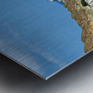 Cityscape of Muscat Oman with mountains and ocean view Metal print