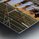 Visit to the muscat fish market in oman during the day Metal print