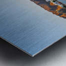 Waterfront view in Muscat Oman at sunset near boats Metal print