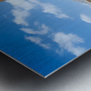 Nizwa Fort view with mountains and clouds in Oman Metal print