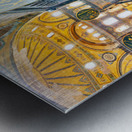 Visitors explore Hagia Sophia Grand Mosque in Istanbul Metal print