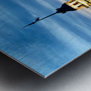 View of Maidens Tower on Bosphorus at sunset in Istanbul Metal print