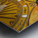 Visitors explore Hagia Sophia Grand Mosque in Istanbul Metal print