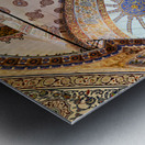 Beautiful view of the interior of the Blue Mosque in Istanbul Metal print