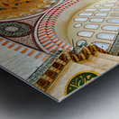 Visit to Suleymaniye Mosque in Istanbul Turkey on a sunny day Metal print