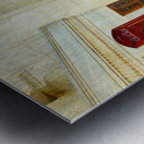 People pray inside Suleymaniye Mosque in Istanbul Turkey Metal print