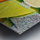 Exploring the Grand Bazaar with colorful spices in Istanbul Metal print