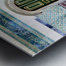 Exploring Topkapi Palace in Istanbul Turkey with ornate doors Metal print