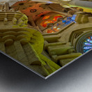 Interior view of Basílica de la Sagrada Familia in Barcelona Metal print