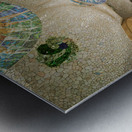 Columns and domes in Hypostyle Room at Park Guell Metal print