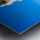 Rooftop views of Casa Mila in sunny Barcelona Metal print