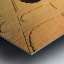 Visitors rest by Badshahi Mosque during sunset in Lahore Metal print