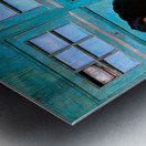 Man looks out from window in Lahore Pakistan Metal print