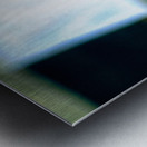 Sad boy sitting on stairs in Lahore Pakistan during the day Metal print