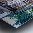 Children enjoy playtime on a swing in Lahore Metal print