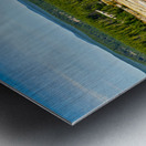 Exploring grand prismatic spring in yellowstone national park Metal print