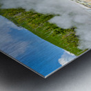 Grotto Geyser erupts in Yellowstone National Park Metal print