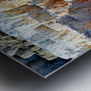 Water flowing over the terraces at Devils Thumb in Yellowstone Metal print