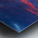 View of sunset over Monument Valley in USA Metal print