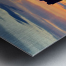 Sunset over monument valley in national park usa Metal print