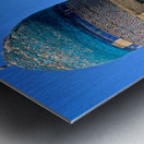 Cemetery in Samarkand with blue domes and historical buildings Metal print