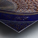 Details of a historic structure in Samarkand Uzbekistan Metal print