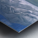 Mountains and livestock in Uzbekistan landscape Metal print