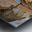 Dried seafood for sale in Hanoi street market Metal print