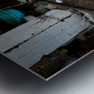 Women preparing fish in a market in Hanoi Vietnam Metal print