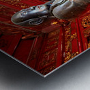 Statue of Buddha in Ho Chi Minh City Vietnam temple Metal print