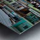 Busy streets of Ho Chi Minh City in Saigon during the day Metal print