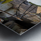 Woman selling food at street market in Ho Chi Minh City Metal print