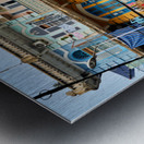 Shopping in Ho Chi Minh City streets during a sunny day Metal print