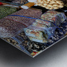 Fruit vendor sells fresh produce in Ho Chi Minh City Metal print