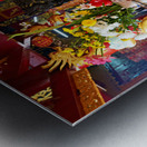 Visit to a Buddhist temple in Ho Chi Minh City Vietnam Metal print