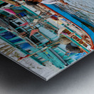 Fishing boat on water in Phu Quoc Vietnam during the day Metal print