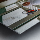 Women in traditional dress in Ho Chi Minh City Vietnam Metal print