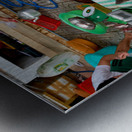 Fish market scene in Phu Quoc Vietnam during the day Metal print