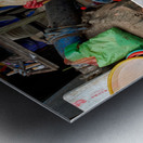 Local fish market in Phu Quoc Vietnam during daytime hours Metal print