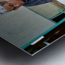 Learning together in a classroom in Ho Chi Minh City Metal print