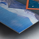 Colorful houses line the street in Longyearbyen Svalbard Metal print