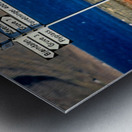 Directions guide visitors in Longyearbyen Svalbard Archipelago Impression metal