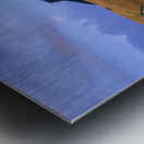 Colorful buildings in Longyearbyen Svalbard at sunset Metal print