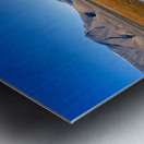 Warning signs for polar bears in Longyearbyen Svalbard Metal print